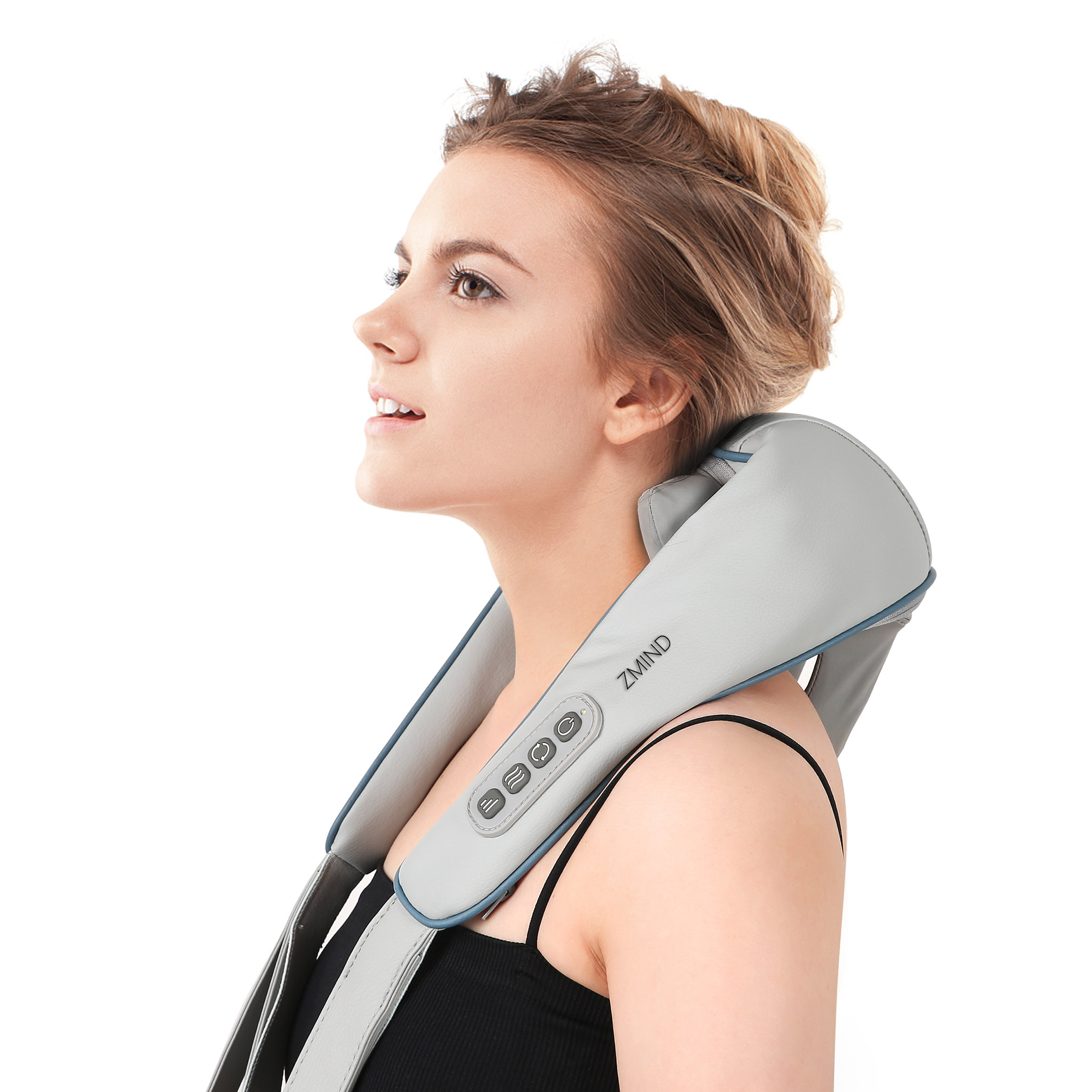 ZMIND S001 mini grasp and knead neck massager 4d smart 3in1 shiatsu neck massager with heat wireless neck massager manufacturers 