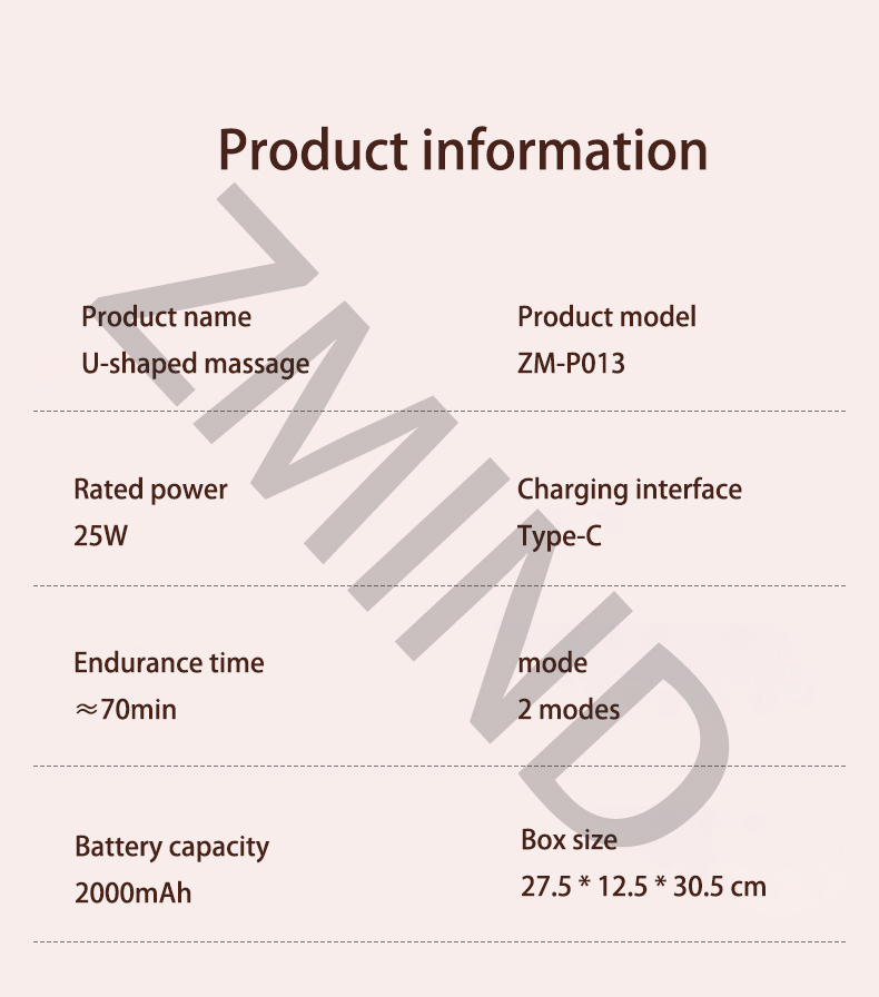 u-shaped massager pillow