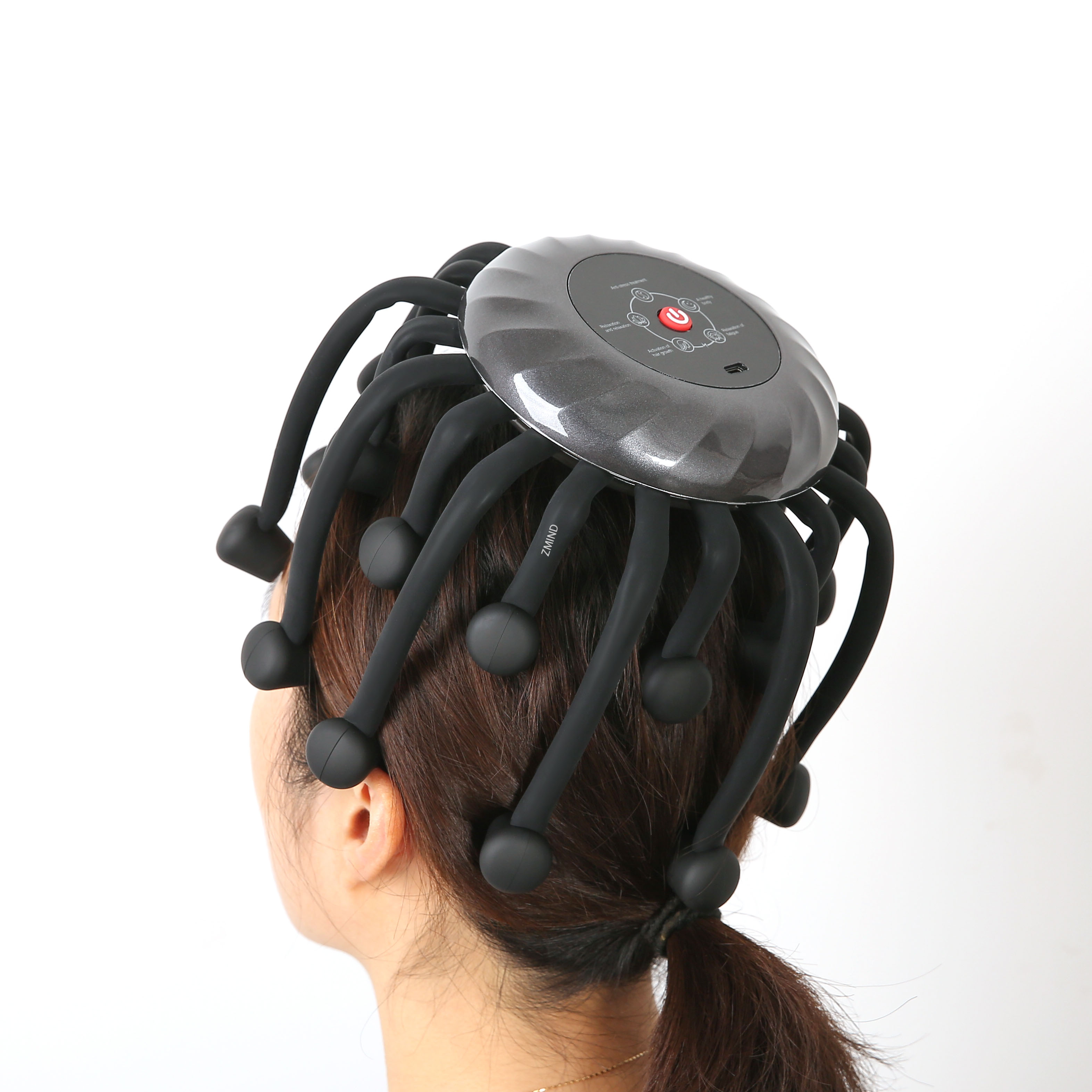 ZMIND B002 20 octopus heads massage stress relief head body relax luxury acupressure compress head massager scalp