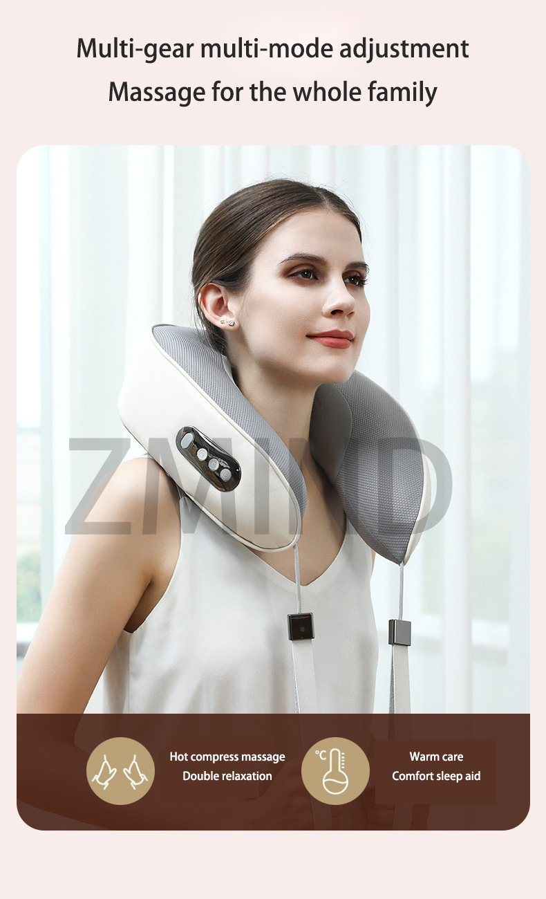 u-shaped massager pillow