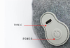 ZMIND P021 Ergonomic Design Massager Pillow Rechargeable Neck Massage Pillow Heated Pea-Shaped Neck Massage Pillow