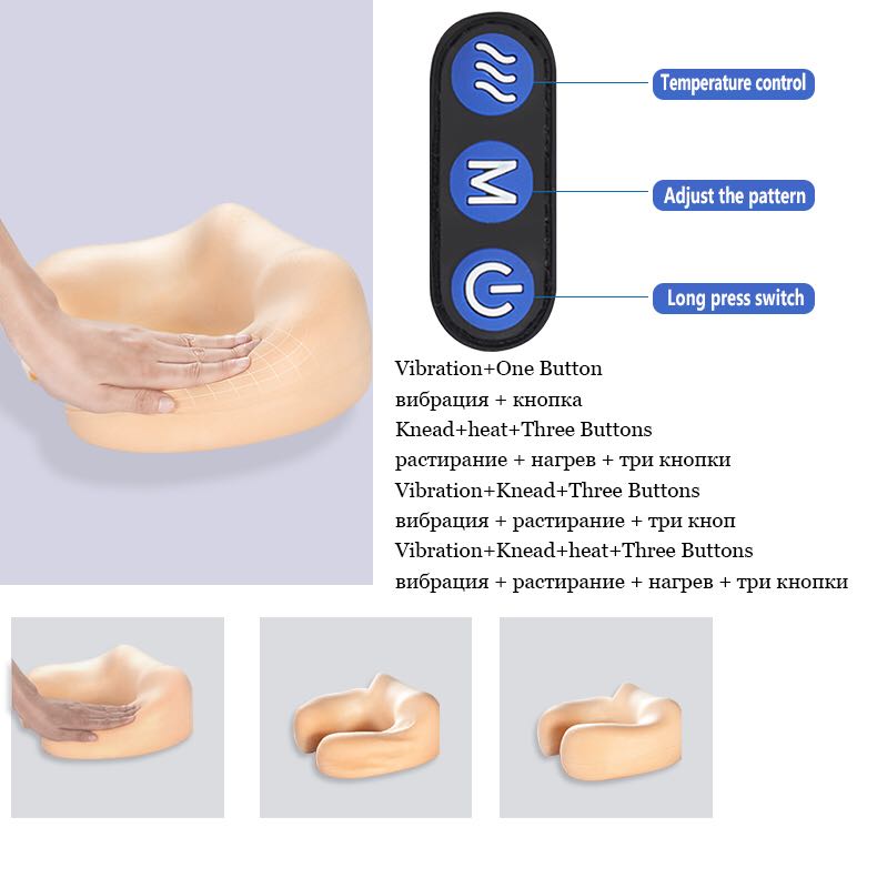u shape neck massage pillow