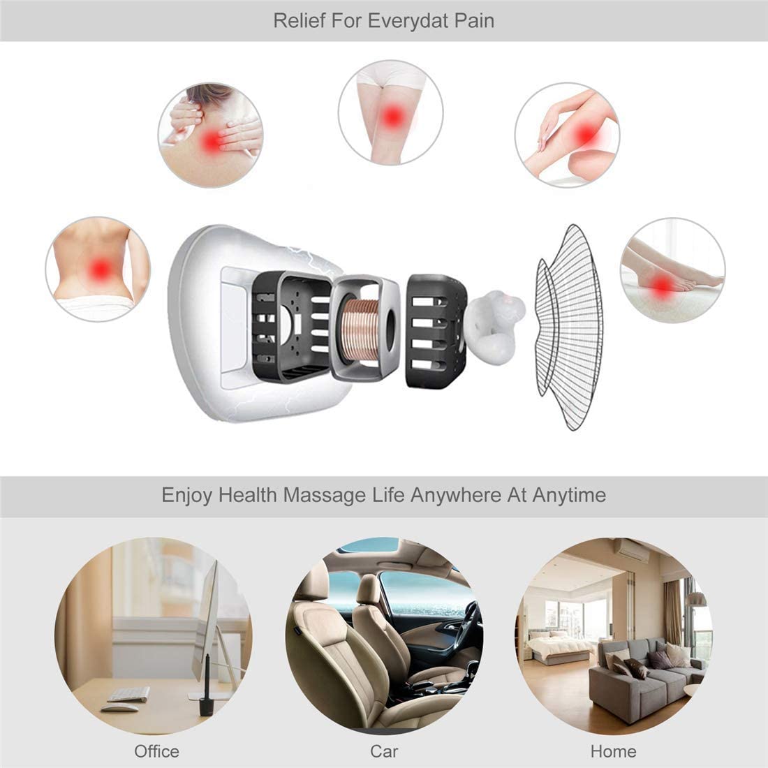 infrared pillow massager