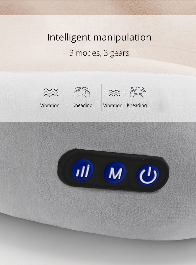 u-shaped electric massage pillow neck shoulder dou