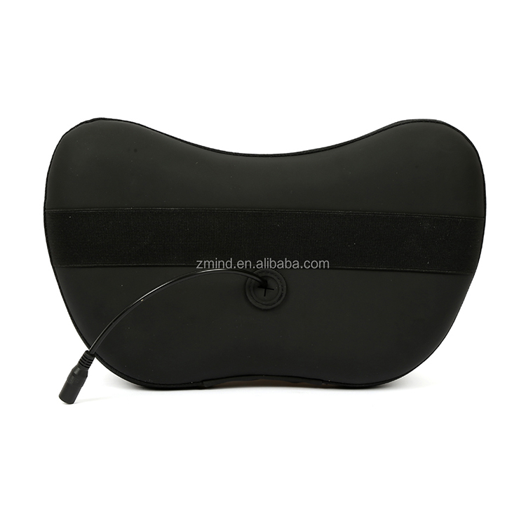 reverse zipper design heat pillow massager