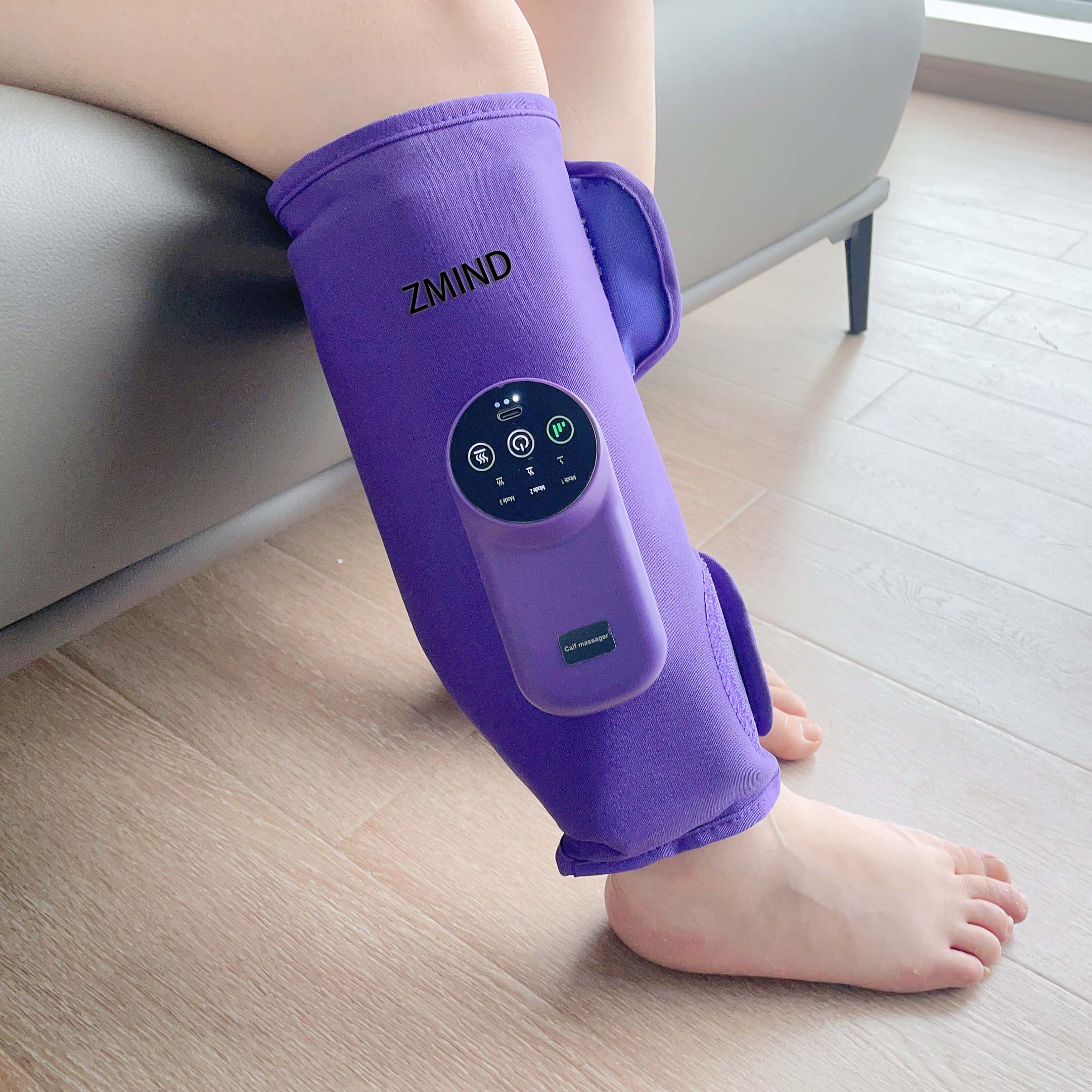 ZMIND F011 shiatsu pressure heating calf leg massager electric calf massager 2 air bags with 3 different air pressure calf massage