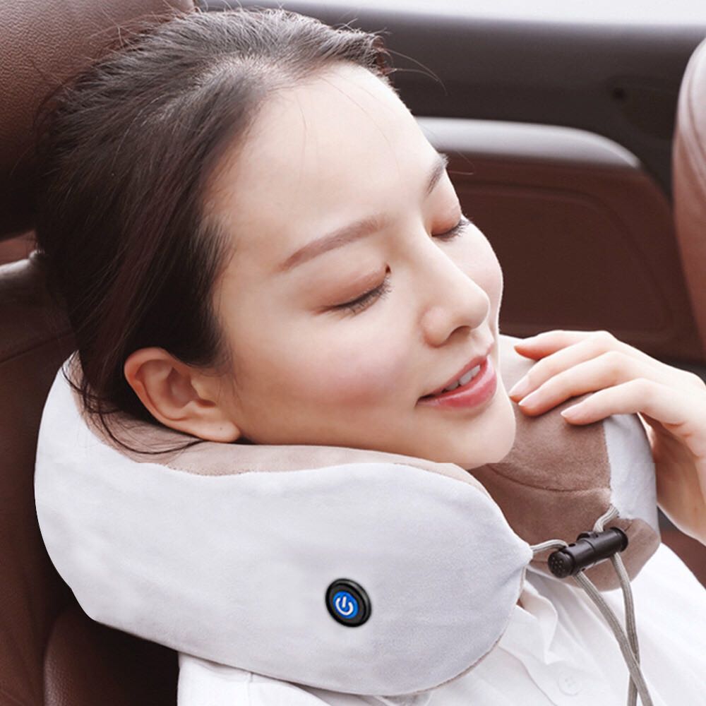 inflatable u-shaped pillows massage travel pillow