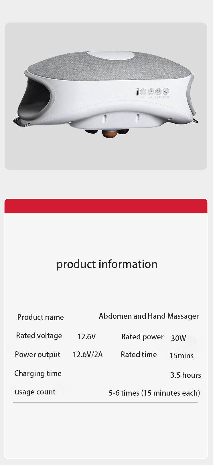 Abdomen and Hand Massager