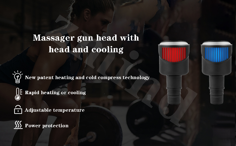 hot and cool massager gun head