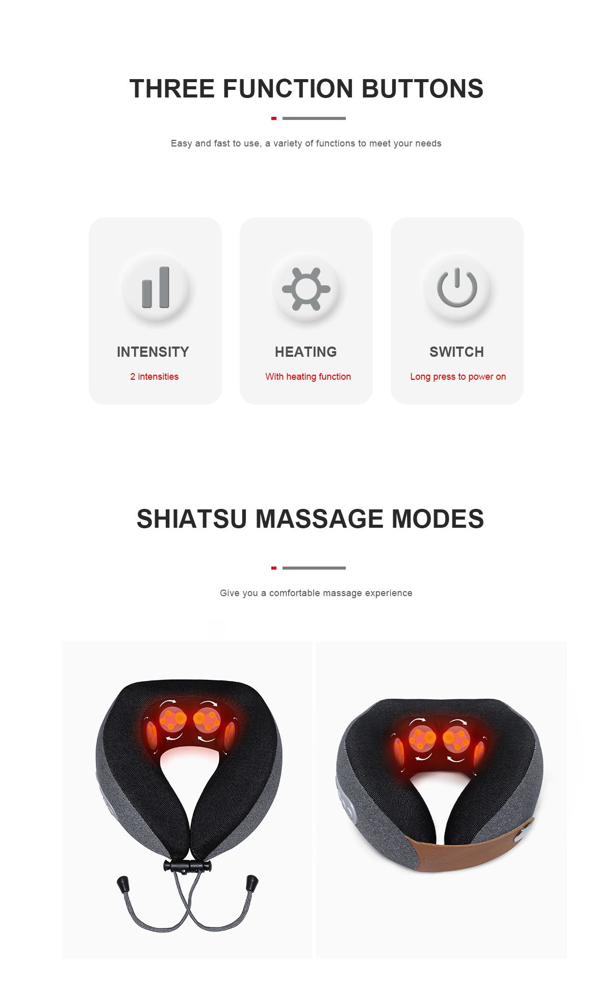 u-shaped massage pillow