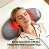 ZMIND P022 Upgraded Deep Tissue Kneading Shoulder Massager with Heat Relaxing Massager for the Neck and Back Cordless Neck Massager Pillow