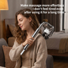 ZMIND H036 Full Body Deep Tissue Fascia Massage Gun, Removable Curved Handle Integrated Double-Ball Percussion Massager