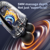 ZMIND H036 Full Body Deep Tissue Fascia Massage Gun, Removable Curved Handle Integrated Double-Ball Percussion Massager