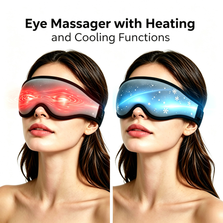 ZMIND E012 Hot Cold Therapy Eye Massager, Lightweight, Adjustable Strap, for All Head Sizes Eye Massager