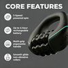ZMIND Y002 Mini Electric Handheld Yoga Roller Percussion Massager 3 Speed Vibration Deep Tissue Fascia Roller for Leg Arm Body Muscle Relaxation